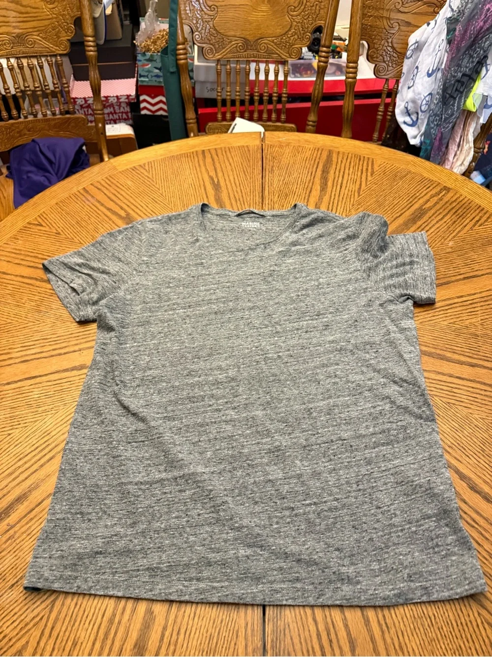 Marine Layer Heather Gray Short-Sleeve Crewneck Tee